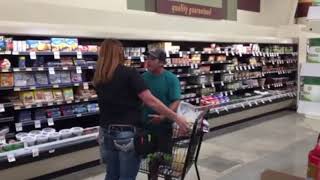Grown man throws a temper tantrum at a grocery store