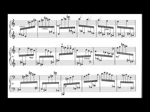 Grażyna Bacewicz - Ten Etudes for Piano (1956) [Score-Video]