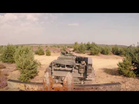 Army Exercise in Germany with Recovery tank, Gopro hero 3+ black
