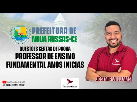 NOVA RUSSAS/CE - Questões Certas de Provas - Prof. de Ensino Fundamental Anos Iniciais