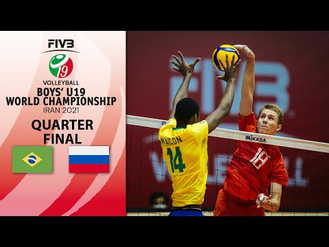 BRA vs. RUS - Full Match | Quarter Final 2 | Boys U19 World Champs 2021