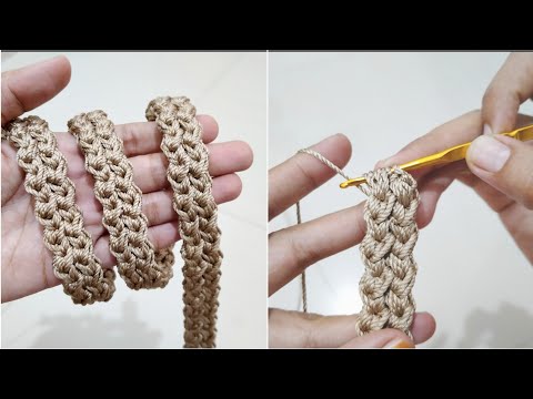 Tutorial Tali Tas Rajut Terbaru Crochet Bag Strap