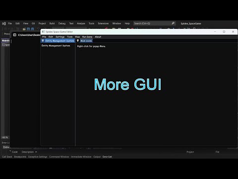 Spidex Space Game [5] A small GUI update C++ & OpenGL