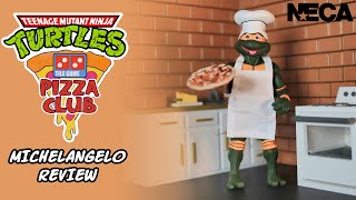NECA TMNT Pizza Club Michelangelo Action Figure Review