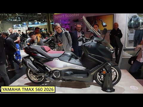 YAMAHA TMAX 560 2026 mega scooter at EICMA Italy