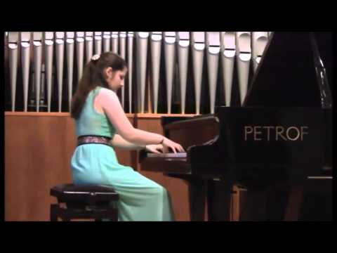 eMuse competition video - Bibiana Miškolciová, piano, 14 years old - Slovakia, video 1