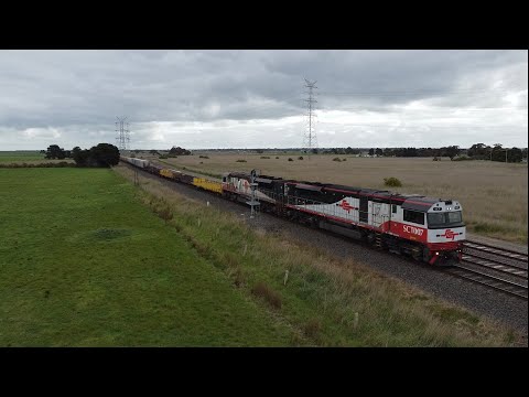 Amazing Horn Show On 7AM9 SCT Steel Train With SCT007 & SCT010 Approaching Gheringhap (24/9/22)