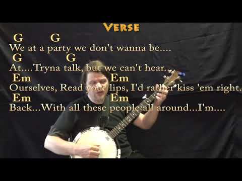 I Don't Care (Ed Sheeran) Banjo Cover Lesson in G with Chords/Lyrics