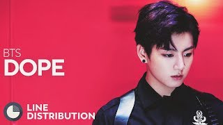 BTS - DOPE (Line Distribution)