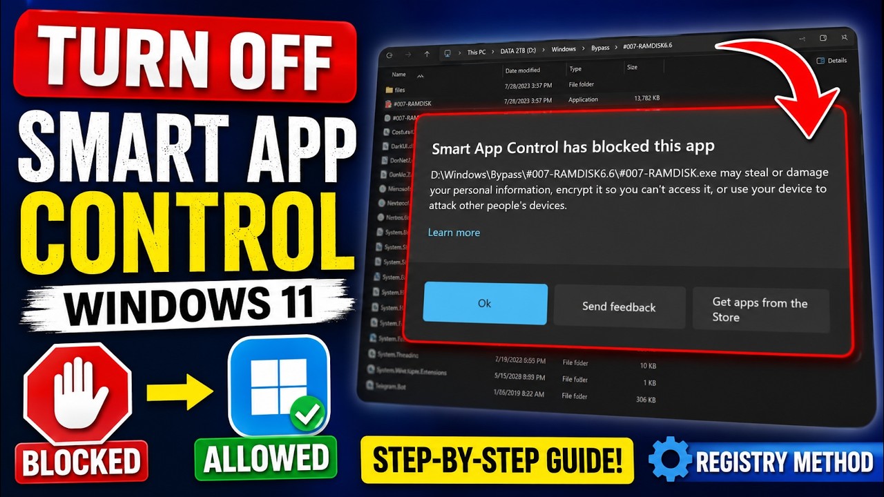 How to Turn Off "Smart App Control Has Blocked This App" in Windows 11