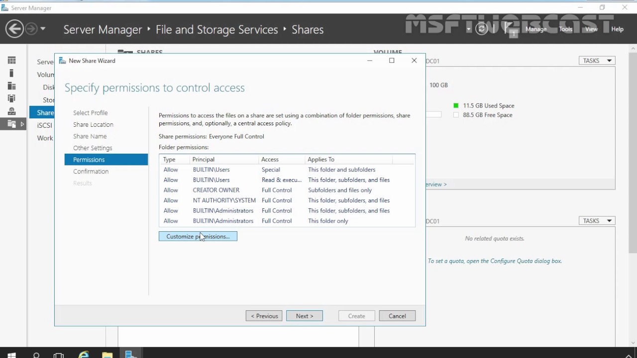 40. Configuring File Screening using FSRM in Windows Server 2016