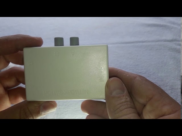 Vídeo relacionado con Cblecc UTP STP 2 en 1 Salida 2 Puertos RJ45 LAN Cat Selector de conmutador de Red Externo Interno Caja divisora