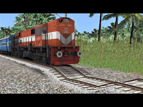 Train Running on Risky Railway Tracks | Worst Rail Journey – Train Simulator Indian Railways 2021