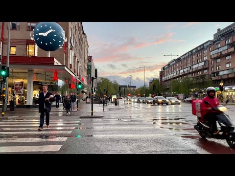 Stockholm Walks: Skanstull after the rain. Not in the mood for a party.