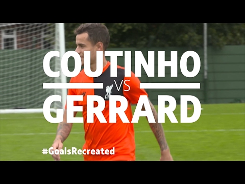 Coutinho gegen Gerrard | legendäres Olympiacos-Tor für #GoalsRecreated von BT Sports