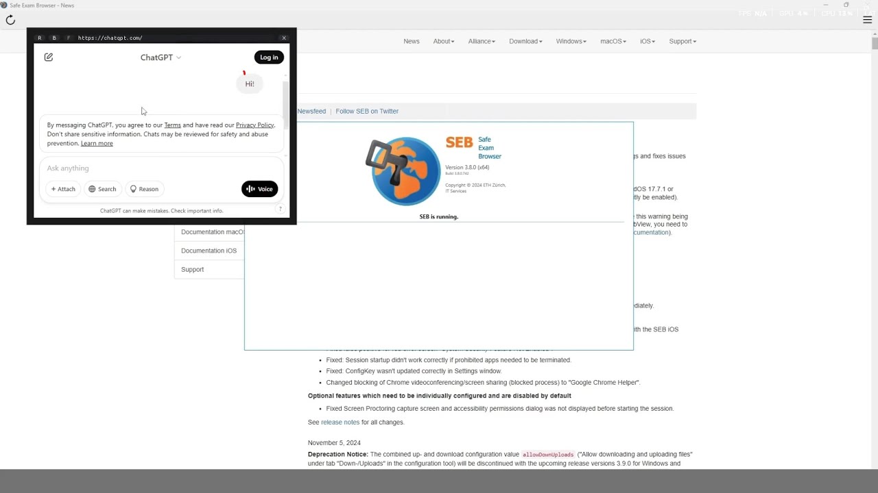 How to cheat on Safe Exam Browser (SEB) 2025 with ChatGPT