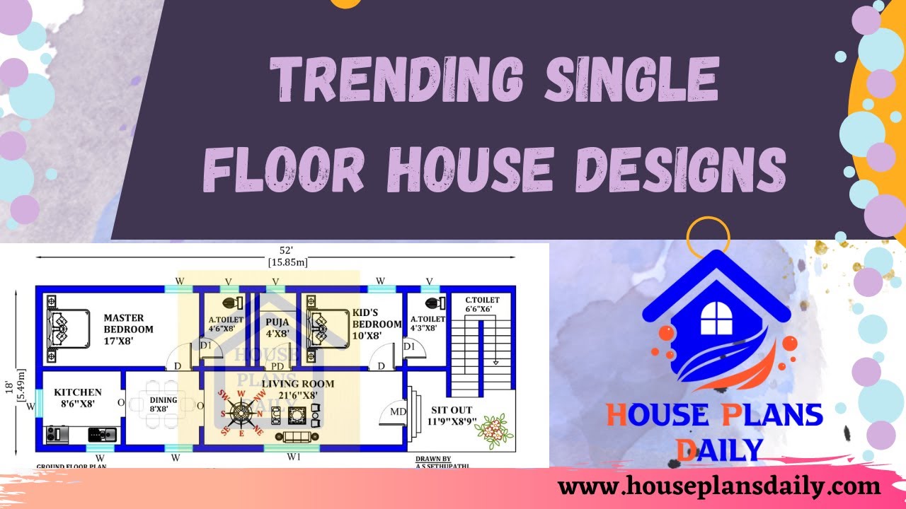 Single Floor House Designs | House with Car Parking