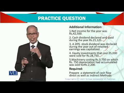 Statement of Cashflow Practice Question | Advanced Financial Accounting | FIN711 Topic030