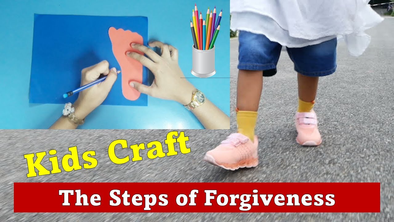CRAFT | STEPS OF FORGIVENESS | THE UNFORGIVING SERVANT | BIBLE KIDS CRAFT | PAPER CRAFT