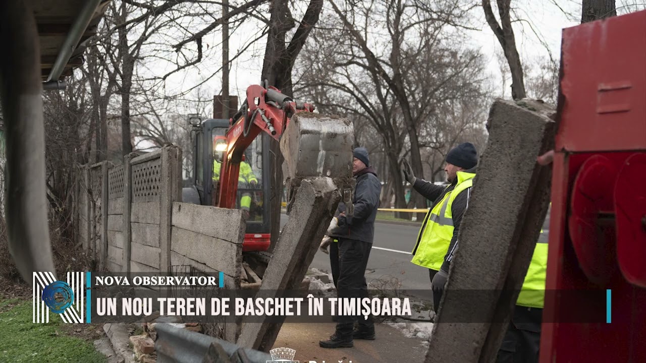 Un nou teren de baschet în Timișoara