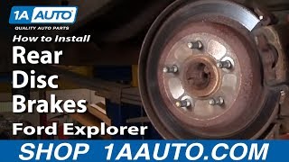 How to Replace Rear Disc Brakes 95-02 Ford Explorer Part 1