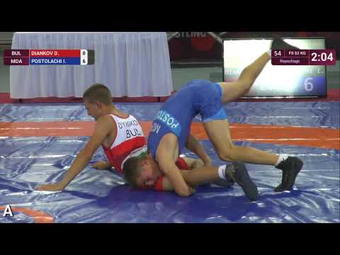 Repechage FS - 52 kg: D. DIANKOV (BUL) v. I. POSTOLACHI (MDA)