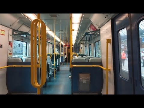 On Board an IE 29000 Class Commuter Train - Pearse to Tara Street, Dublin