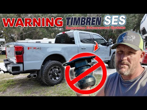 BEWARE: Timbren SES on Super Duty F350 pulling 5th wheel RV! #rvlife #superduty #timbrens