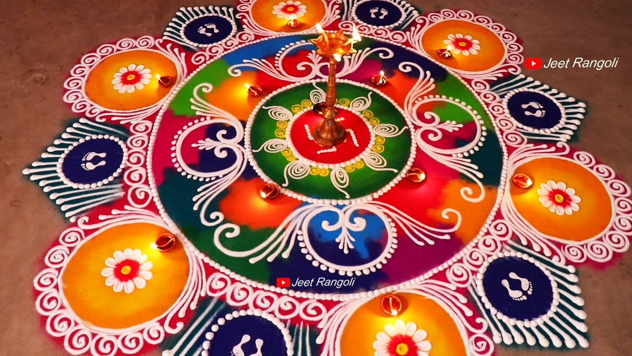 Large sanskar bharti rangoli design by jeet rangoli