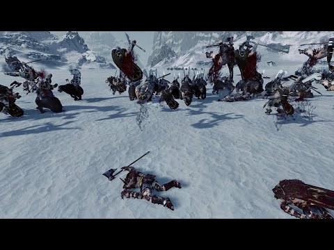 Kislev reborn mod!-Kislev vs Norsca- warhammer 2 cinematic battle
