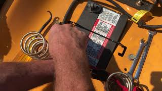How to remove a battery from your lawn tractor