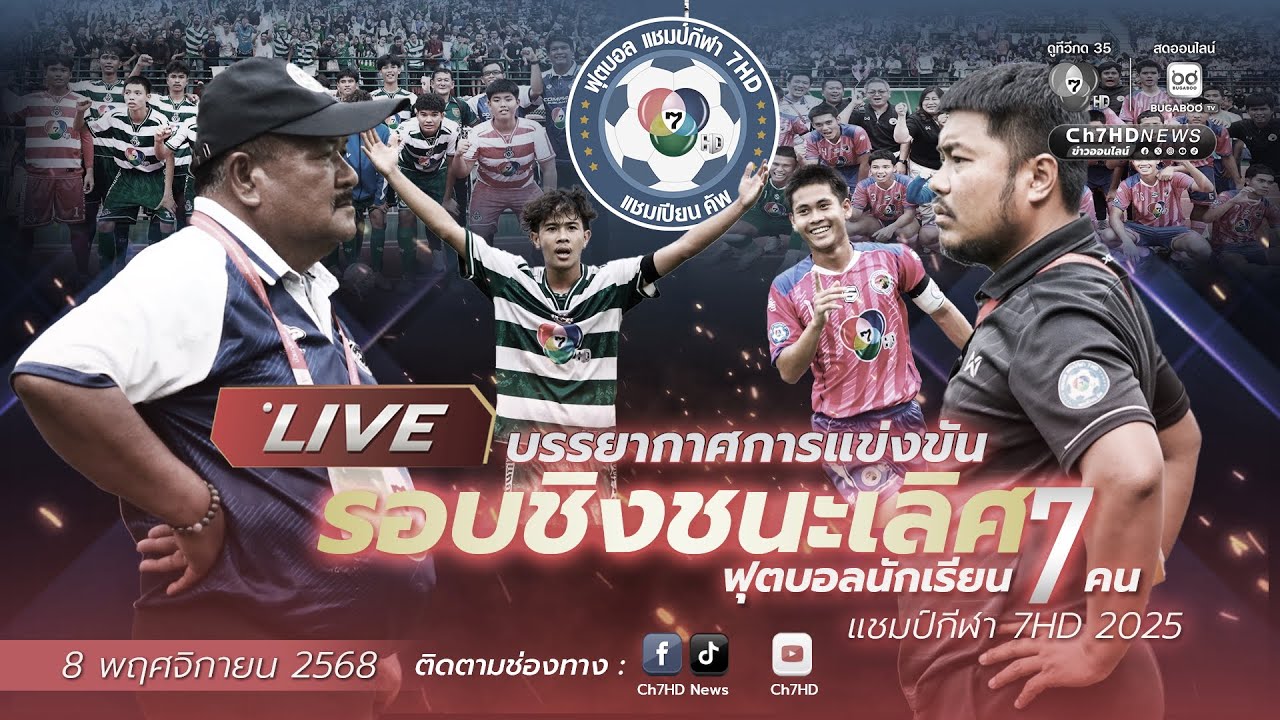 🔴 Live : บรรยากาศก่อนเริ่มแข่งขัน รอบชิงชนะเลิศ ฟุตบอ