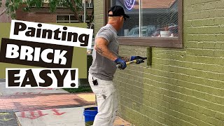 Painting Brick White Fast and Easy!