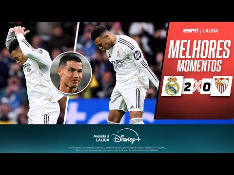 Gols e lances de Real Madrid x Sevilla
