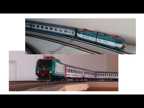 Sicilia in HO: Vitrains E464 with IC1523 to Palermo 2019; Riva E656 with IC730 "Archimede" 2011