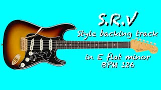 SRV Style Backing Track in E flat minor BPM 126