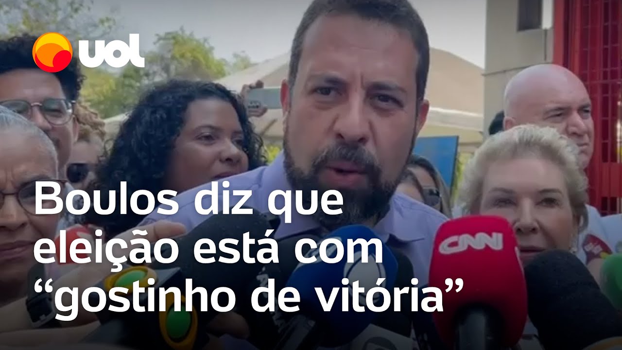 Boulos diz que está confiante e que eleição está com 'gostinho de vitória': 'Confio no povo'