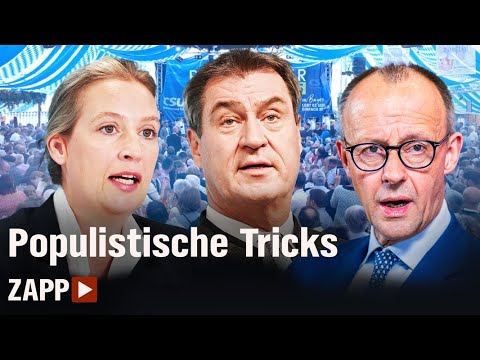 Video Thumbnail: Weidel, Söder, Merz: Die Populismus-Falle enthüllt | ZAPP | NDR