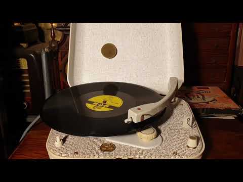 Samba Caramba. Jack Fina and Orchestra. MGM 78rpm. HMV Minigram Valve Record Player