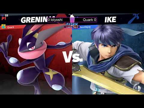 Quark(greninja) vs lolyoshi(Ike,Samus) KATMM 41 losers top 8