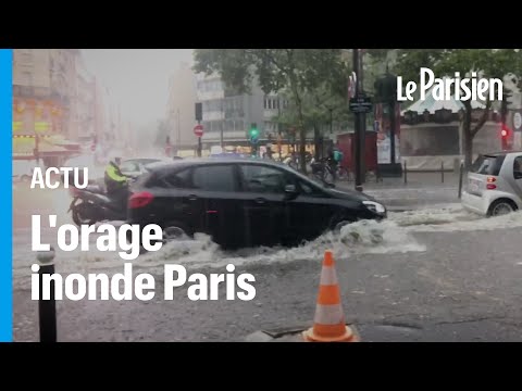 فيضانات وأمطار غزيرة في باريس بعد موجة الحر