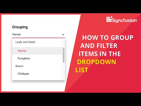 How to Group and Filter Items in the Angular Dropdown List
