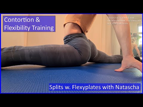 Contortion Training by Flexyart 231 Using  Flexyplates:   - Also for Yoga, Poledance, Ballet, Dance