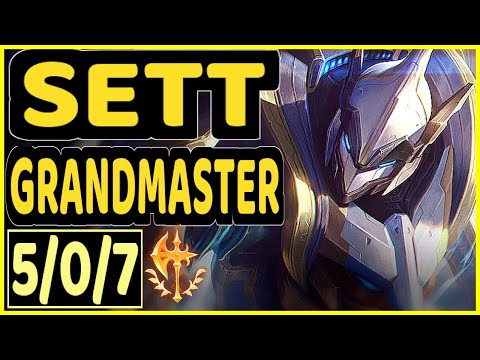 PAPRYZE (SETT) - 5/0/7 KDA GAMEPLAY - OC Ranked GRANDMASTER