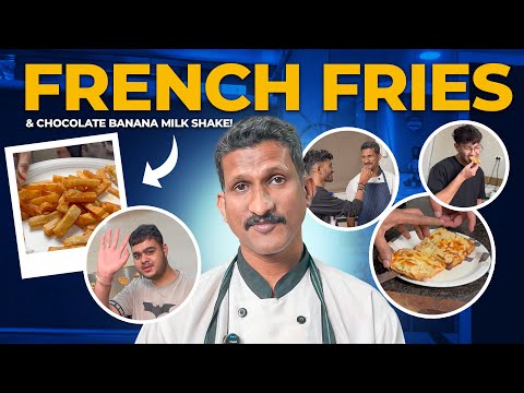Tasty FRENCH FRIES & CHOCOLATE BANANA MILKSHAKE Recipe!😋 | Cheese Toast  | Chef Harish Ji