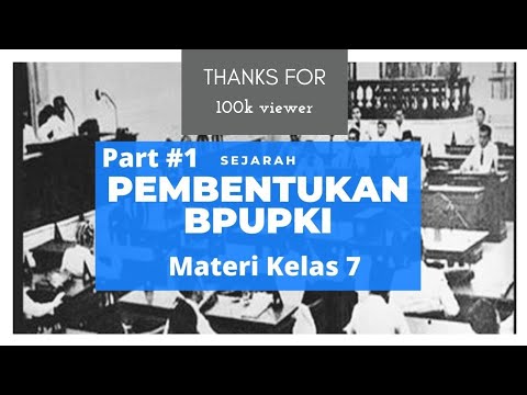 PART #1 SEJARAH PERUMUSAN PANCASILA SEBAGAI DASAR NEGARA (PEMBENTUKAN BPUPKI)