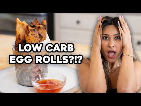 CRISPY EGG ROLLS with a Secret Ingredient! I Low Carb & Healthy