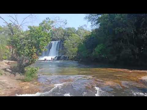 MELHOR CACHOEIRA NA REGIÃO DE JUSCIMEIRA MT, CACHOEIRA DO PRATA #cachoeira #matogrosso #natureza 