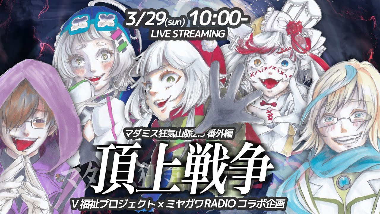 【#ブイふく登山隊】 マダミス狂気山脈2.5 番外編『頂上戦争』 [GM視点]  V福祉プロジェクトコラボ企画！