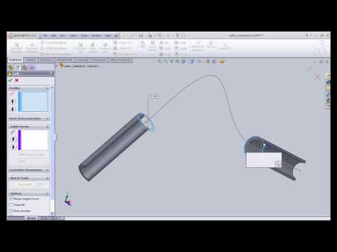 Solidworks trips and tricks-Creating weldment using spline profile